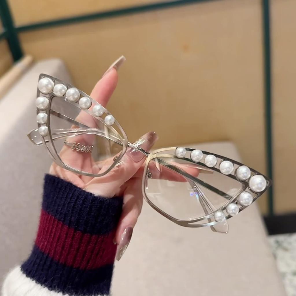 Cat Eye Sunglasses Women Designer Fashion Sexy Metal Frame UV400 Sun Glasses Cateye Shades Diamond Ladies Eyewear