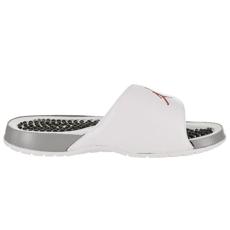 Air Jordan Hydro 5 Slide 'White Red Silver' 555501-112