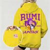 Women's KPop Demon Hunters Hoodie with Rumi Huntrx Graphic Character Perfect for Autumn Winter Casual Wear & Fan Merchandise