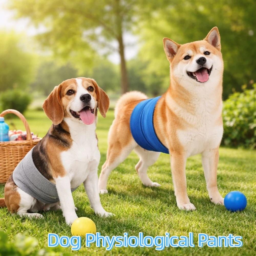 Breathable Dog Physiological Pants Washable Leak-proof Male Dog Diapers High Absorbing Comfortable Pet Underwear Anti Estrus