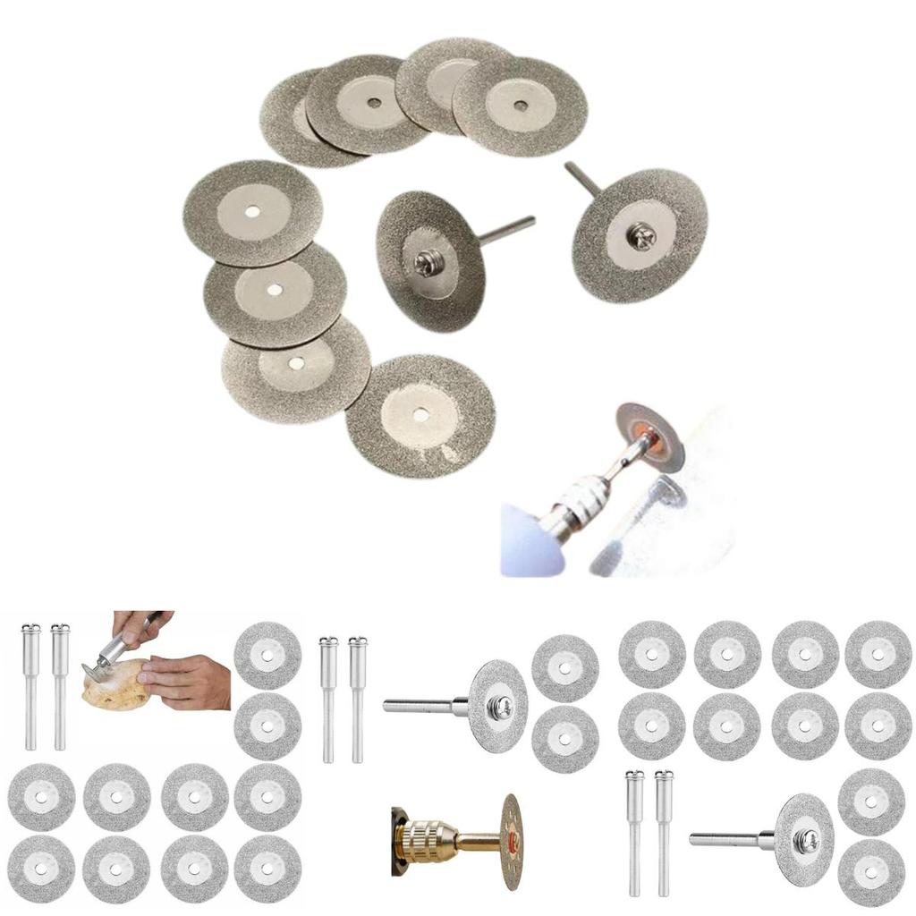 Hardened Diamond Grinding Discs 18mm 10pcs+2 Rods 18g 120 Hardness