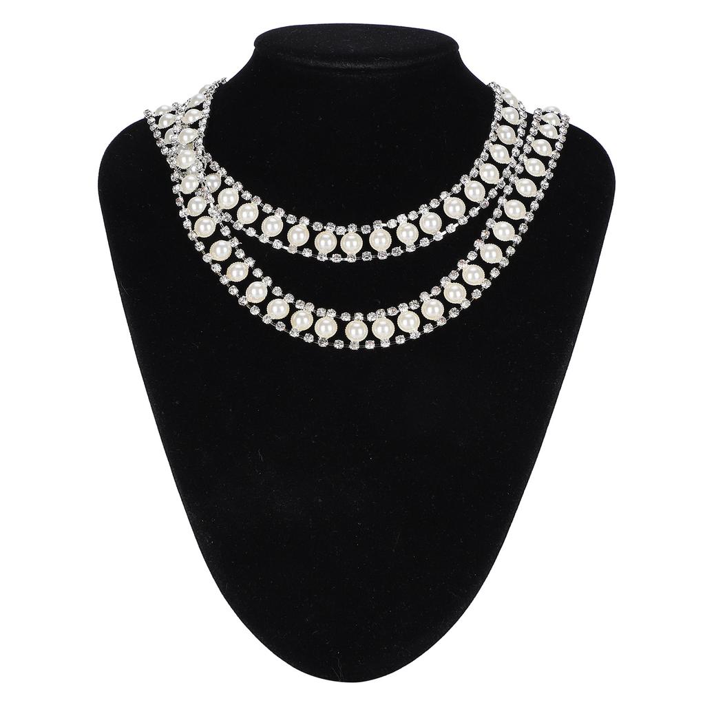 Łańcuch z cyrkoniami spawany dwurzędowy do akcesoriów dekoracyjnych odzieży DIY 1 jard