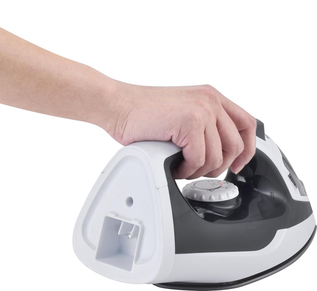 [Vegetable] 2-Way Corded & Cordless Steam Iron with Self-Cleaning Function, Power Shot, Temperature Control Dial (Dry/Steam/High Temperature), Non-Sti