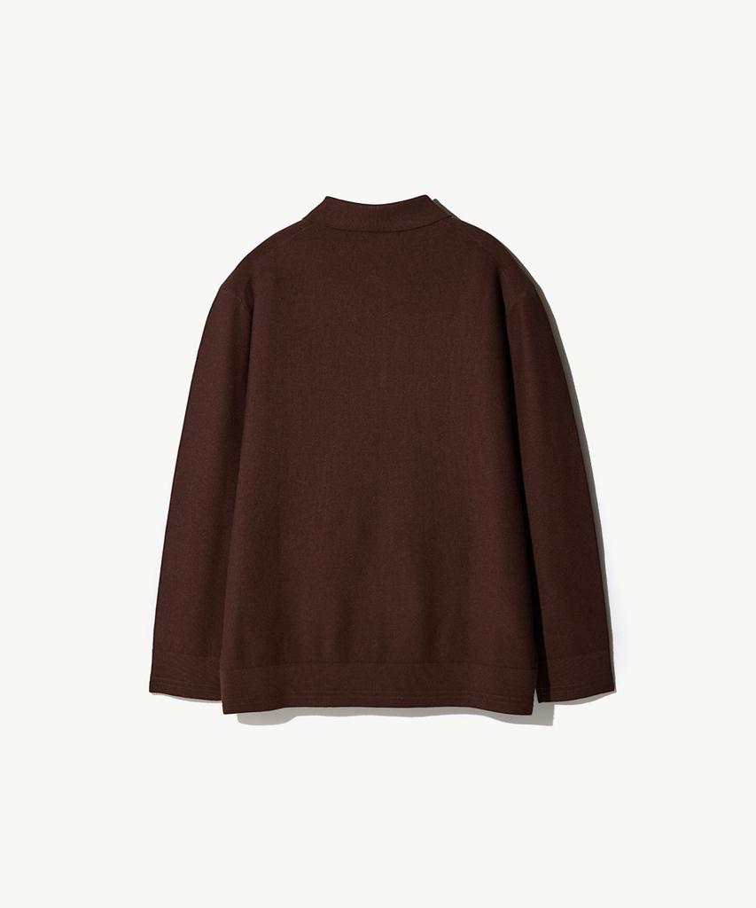 STCO Diems Soft Touch Collar Knit_Brown (Classic Fit)_Dktxa03Csh