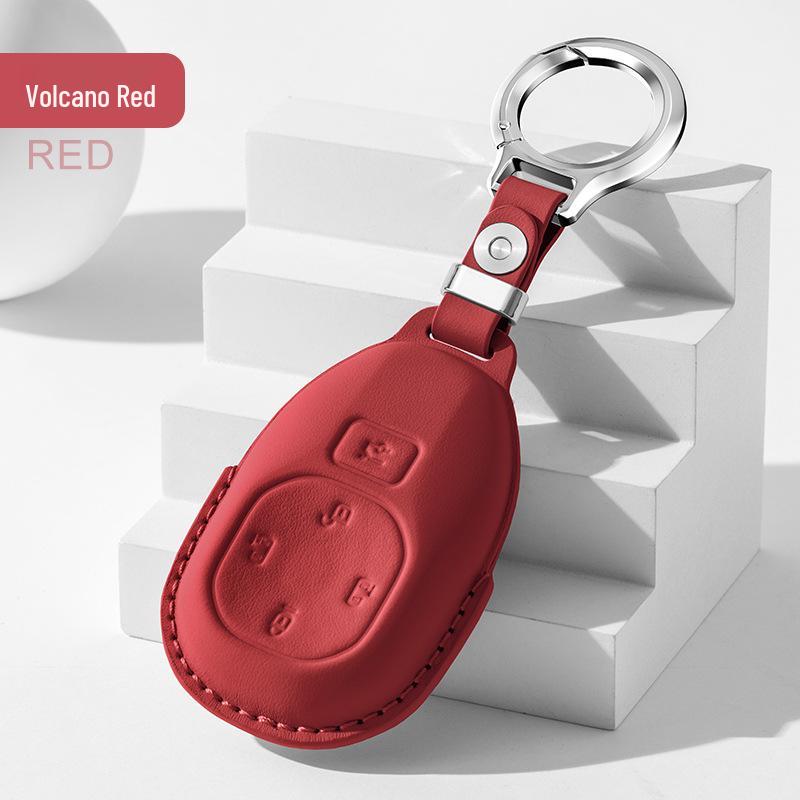 

Genuine Leather Key Case for GAC Trumpchi E8, Shadow Leopard E9, and Longing S9/S7 with Car ES9 Key Bag Buckle