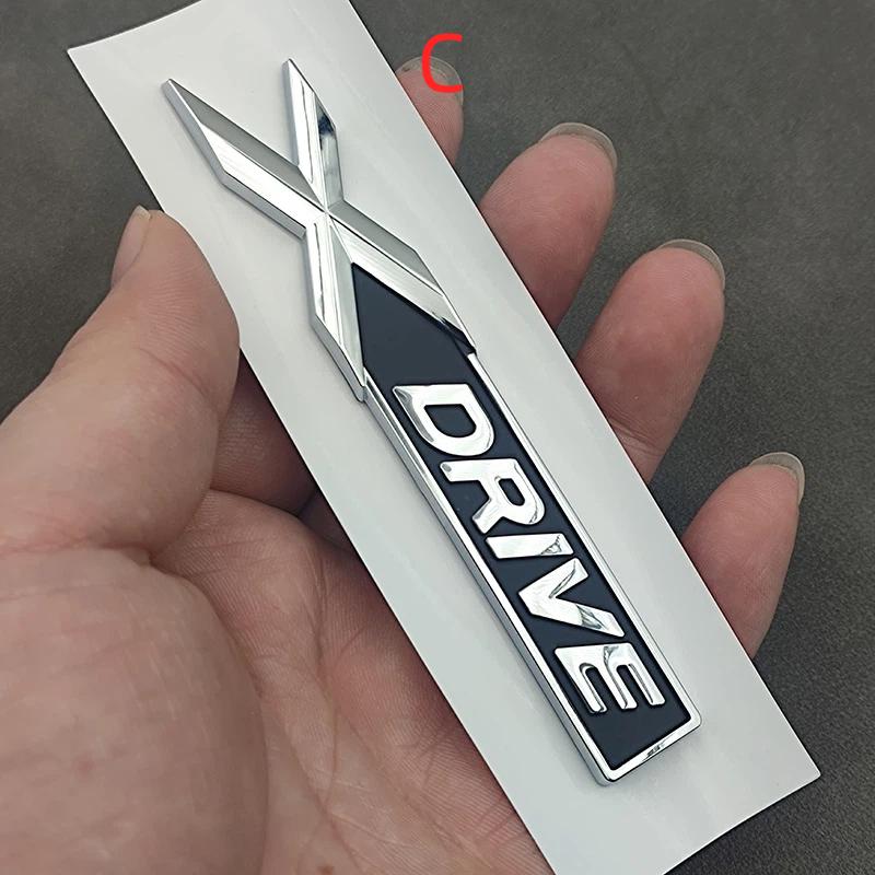 3D ABS X Drive Logo Xdrive Emblem Sticker Car Rear Trunk Badge for E39 E46 E60 E90 E87 F10 F30 G20 G30 X1 X3 X5 Accessories