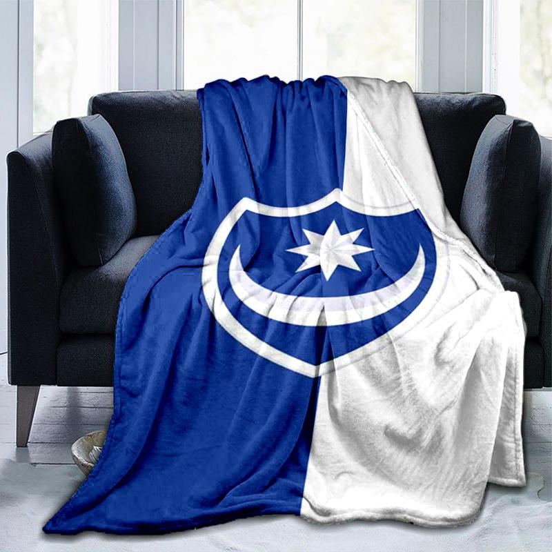 Ports Fc Crest Printed Throws Blanket Soft Flannel Blankets for Couch Bed Gifts for Men Women Picnic Blanket Christmas Gifts