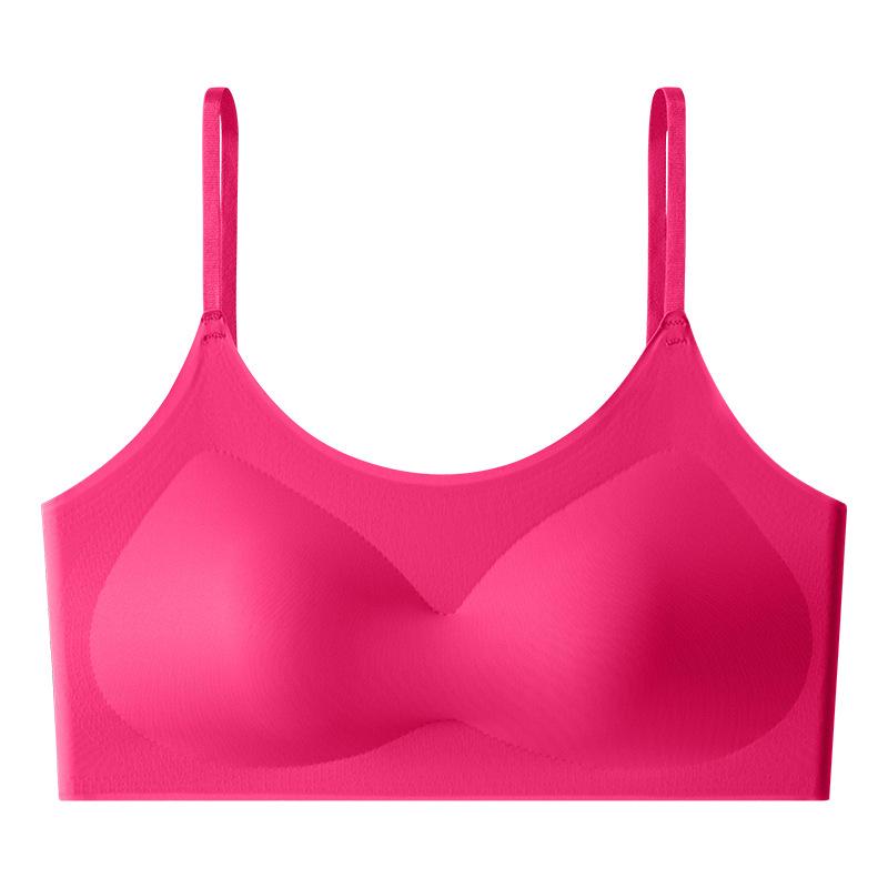 Gather the Upper Support, Shaped Without Steel Ring, Light and Breathable, Hollowed Out, Beautiful Back Bra, Ice Silk, Seamless, Nude Underwear Women