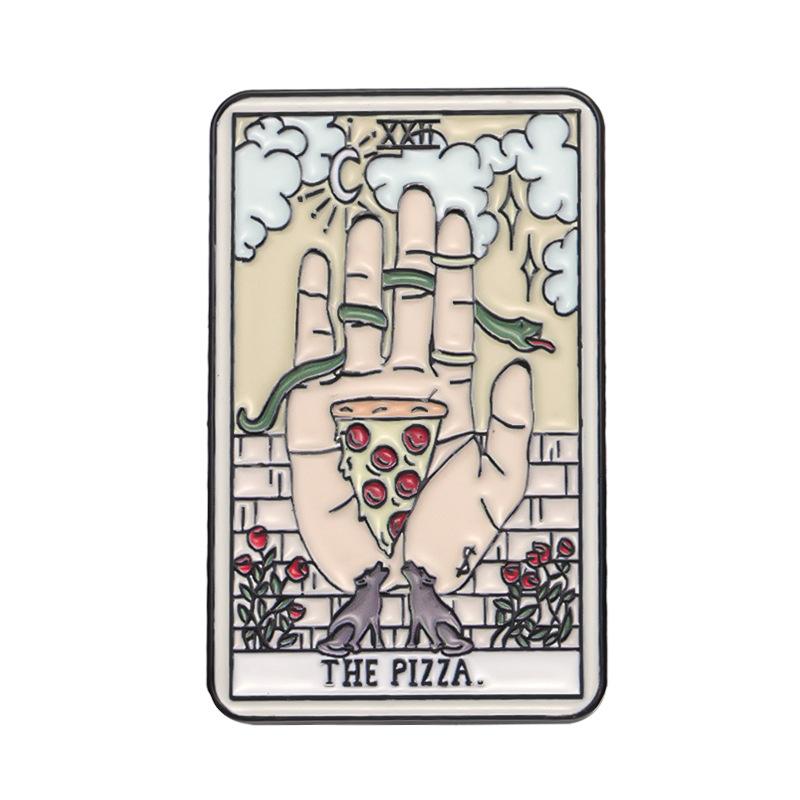 Tarot The Fool Love Donut Glass Cup Magician Empress Emperor Badges Brooch Enamel Pins Label Bag Backpack Hat Jewelry