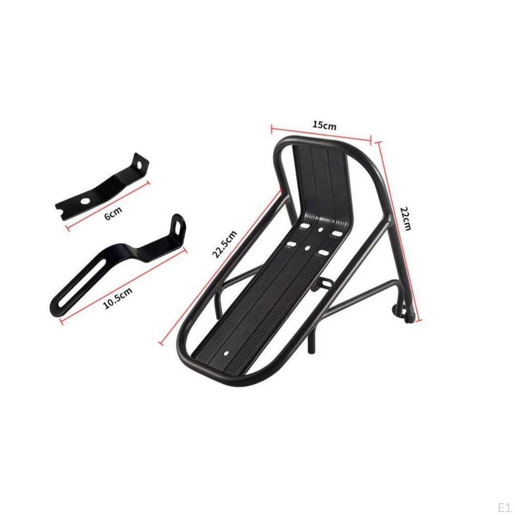 Cycle Front Rack High Load Capacity Bike Easy to Install Biking Equipment for Commuters,