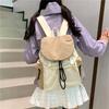 Schoolbag leisure college style student contrasting nylon backpack women's 1011 new fashion large-capacity mountaineering bag