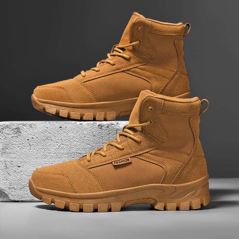 Hiking Shoes for Men New High Top Desert Anti Slip Wear-resistant Unisex Outdoor Leisure Camping Trekking Shoes