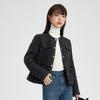 Women's Korean Style Crew Neck Padded Jacket