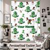Wall Hanging Tapestry With Custom Name & Text, Minecraft Decorative Tapestry For Bedroom