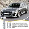 90 Degree Grease Coupler Adapter Fitting Tool Coupler Grease Fitting Tool For Car Truck Etc Sleeve Locks Coupler In