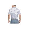 Nike Dri-Fit Tour Polo Shirt With Patchwork Print And Irregular Logo Pattern Men Tops Silver White DR5310-100