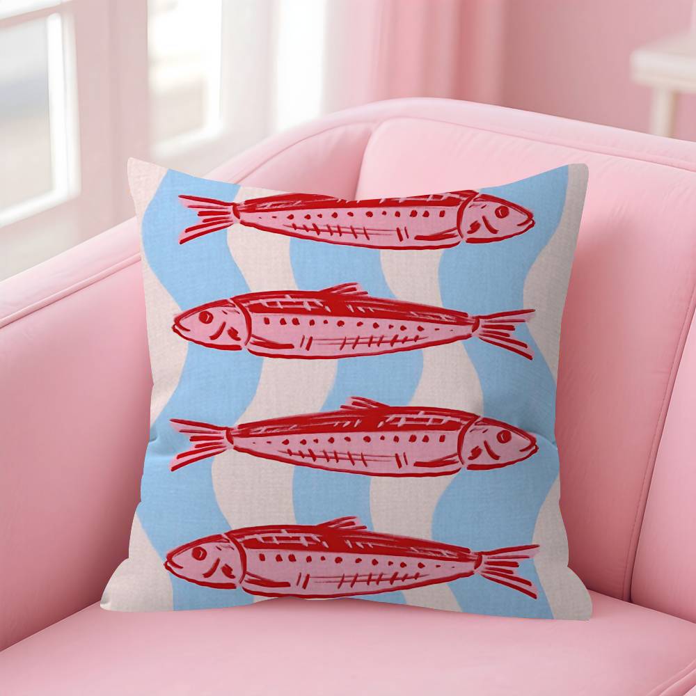 

CoastalCharm Sardine Can Maple Design Cushion Cover Happy Autumn Harvest decor Holiday Decorati Pillow Cover 30x30 cm