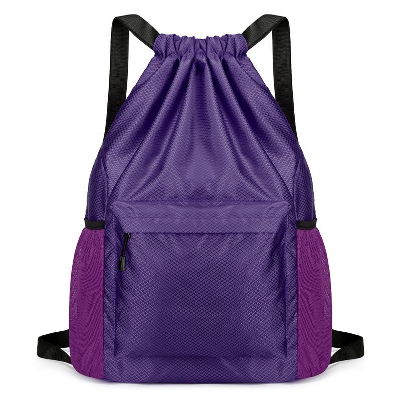 Herren Fitness Basketball Kordelzug Rucksack - Großes Fassungsvermögen, Wasserabweisend, mit Logodruck