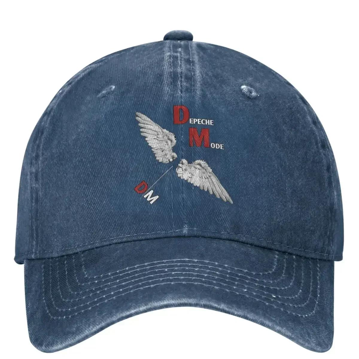 

Unisex Depeche Modes Memento Mori Rock Band Baseball Caps Classic Distressed Denim Washed Headwear Adjustable One Size