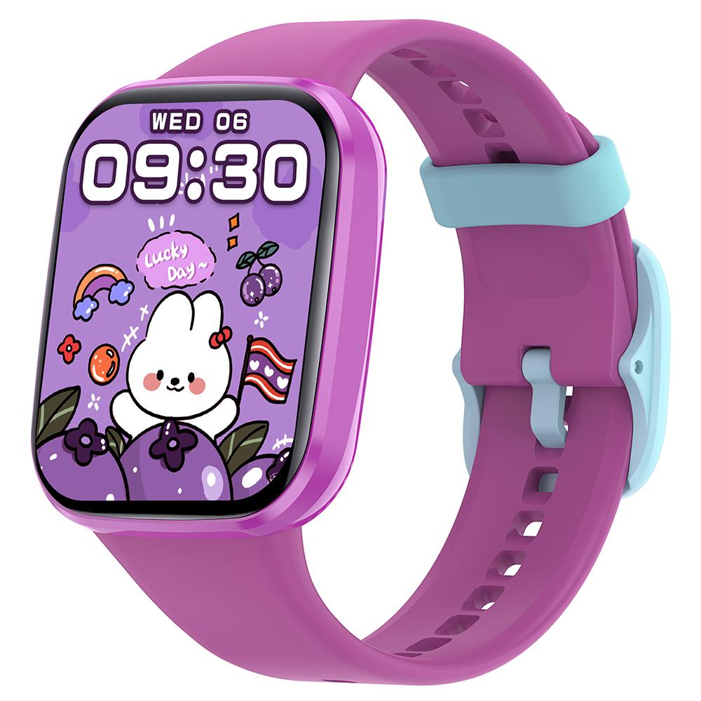 

Wish 6 Children Smart Watch Health Monitor Interactive Fitness Tracker with Rewards Task Management Purple