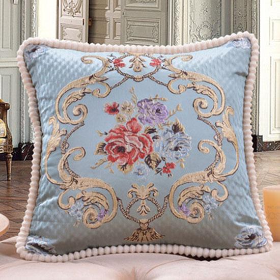 Washable Cushion Covers  European-style Printed Sofa Pillowcase Cover for  Living Room Car Pillow Cushion Lumbar Support Cover Removable