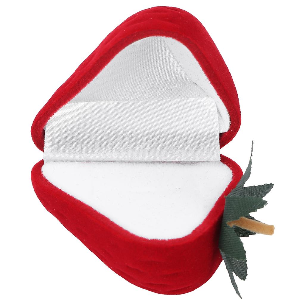Red Strawberry Ring Box Personalized Jewelry Ring Gift Box for Proposal Engagement Wedding Gift