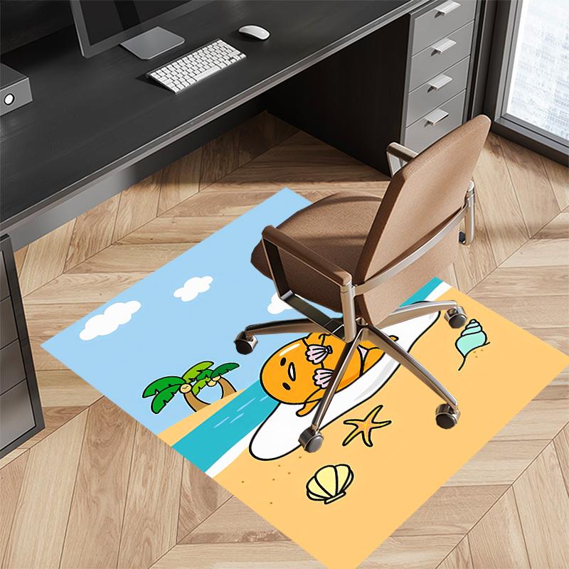 1pc Sanrio4 Print Area Rug - Soft, Washable Non-Slip Indoor Mat for Office Chairs, Living Room, Home Office Decorative Rug