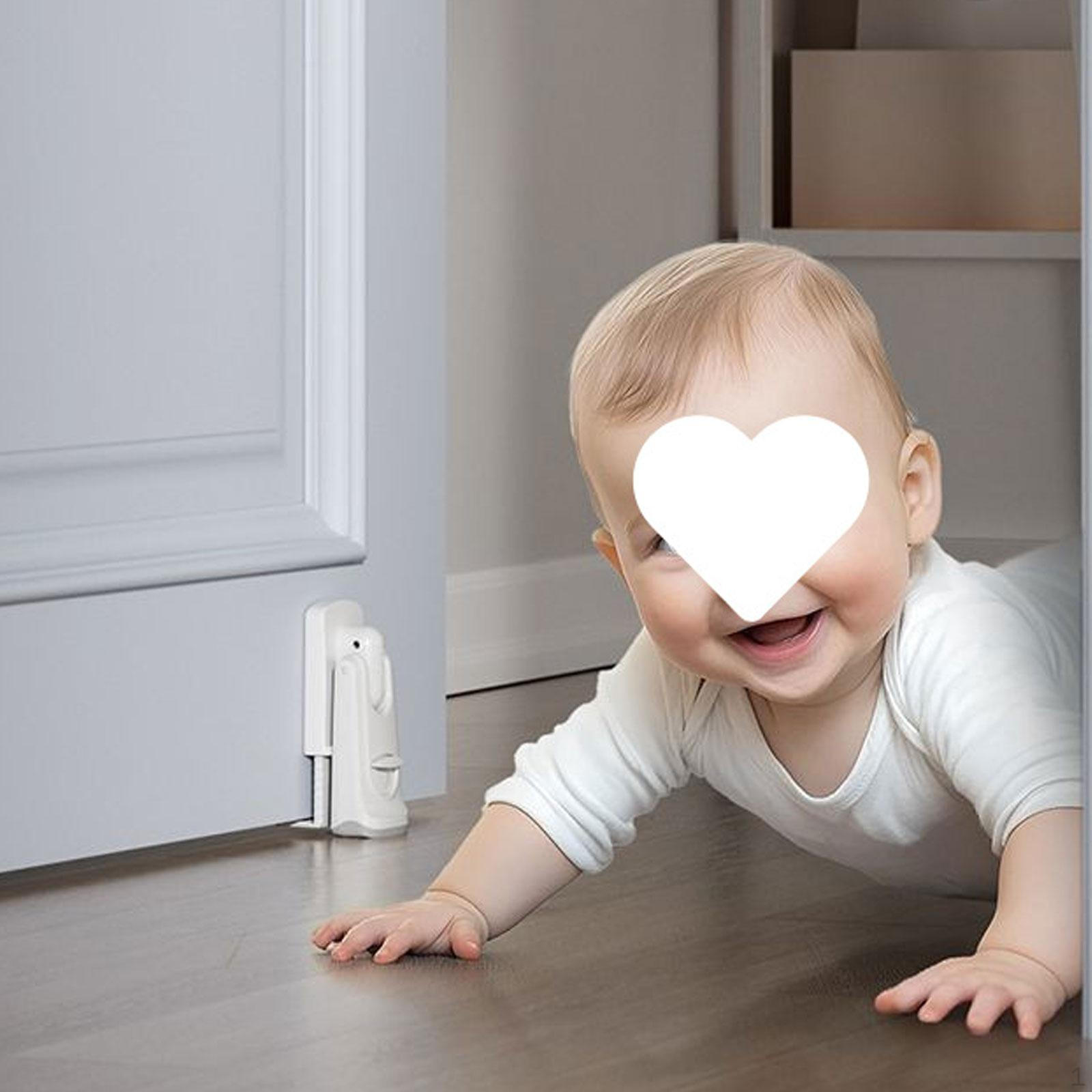 

Door Stop Adjustable Lightweight with Silicone Tip Easy to Use Doorstops Wedge for Hotel