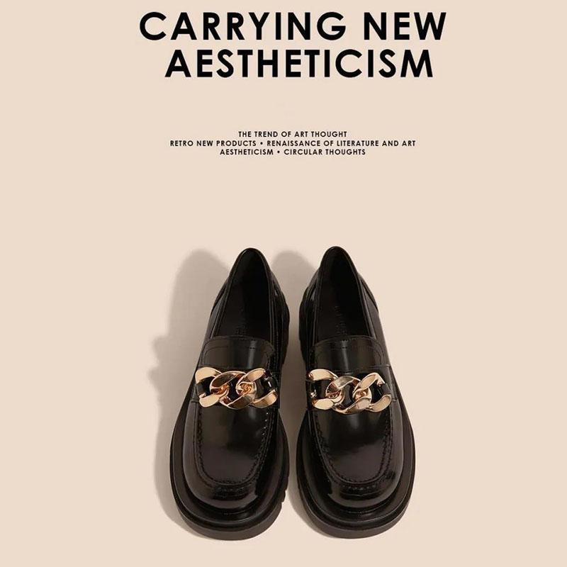 Zapatos de cuero para mujer con charol brillante y suela suave mocasines de  plataforma de estilo británico comprar a buen precio — entrega gratuita,  reseñas reales con fotos — Joom