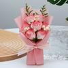 7 Heads Artificial Flower Bouquet Flower Arrangement Realistic Details Soap Flower Bouquet Table Centerpieces Mini Bouquet