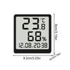 New LCD Digital Alarm Clock Screen Ultra Thin Temperature Hygrometer Design Magnetic Desk Wall Decoration Clocks