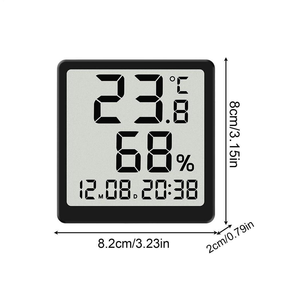 New LCD Digital Alarm Clock Screen Ultra Thin Temperature Hygrometer Design Magnetic Desk Wall Decoration Clocks