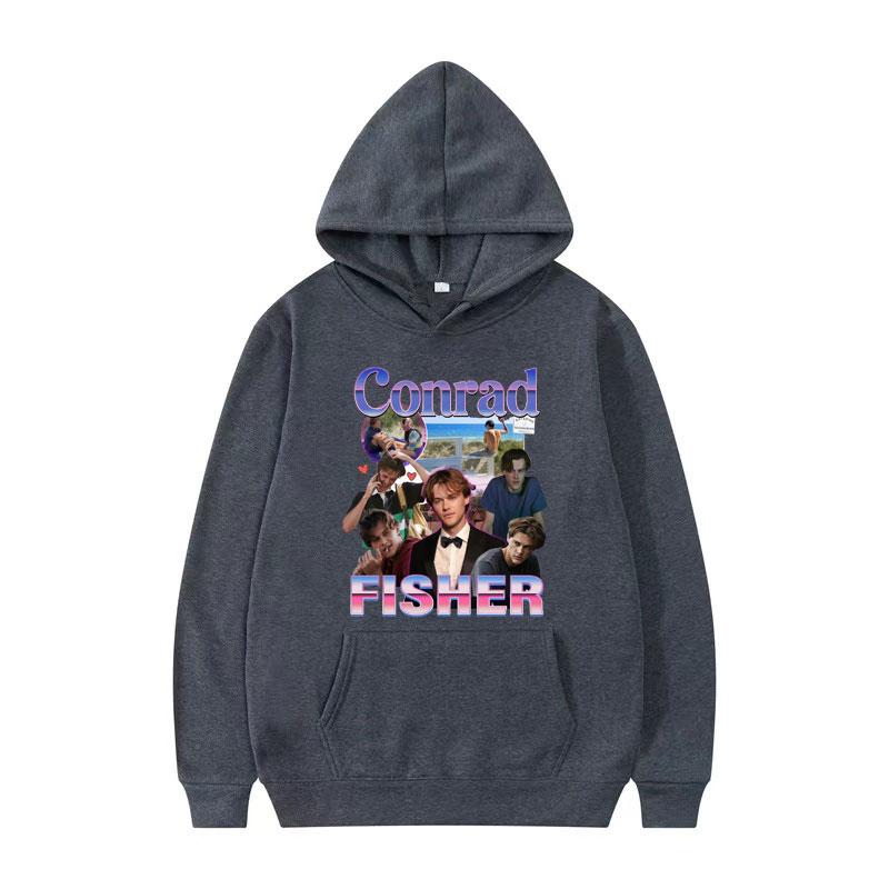 Team Conrad Cousins Beach Graphic Sweatshirt Men's Clothing Conrad Fisher Movie Y2k Hoodie Long Sleeve Comfort Oversized Hoodies