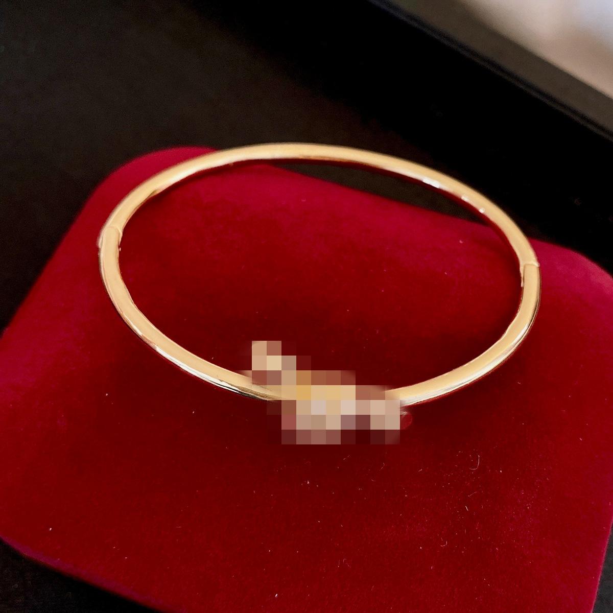 French Simple Glossy Zircon Knot Bracelet Fashion Versatile Bracelet Jewelry