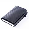 Carbon Fiber Credit Card Holder Wallet Men Rfid Smart Meral Thin Slim Pop Up Minimalist Wallet Small Black Purse Metal Wallet