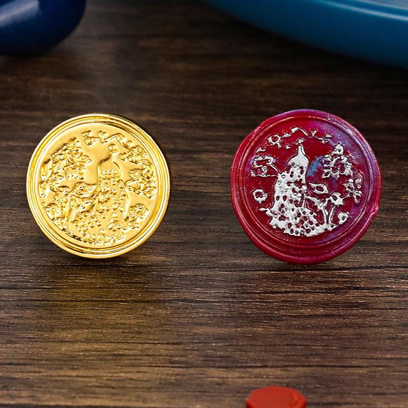 Eco-Friendly Zinc Alloy Retro Wax Seal Head with Color-Preserving Electroplating