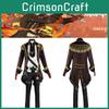 Exquisites Genshin Impact Diluc Cosplay Kostüm für Herren Halloween Party Requisiten