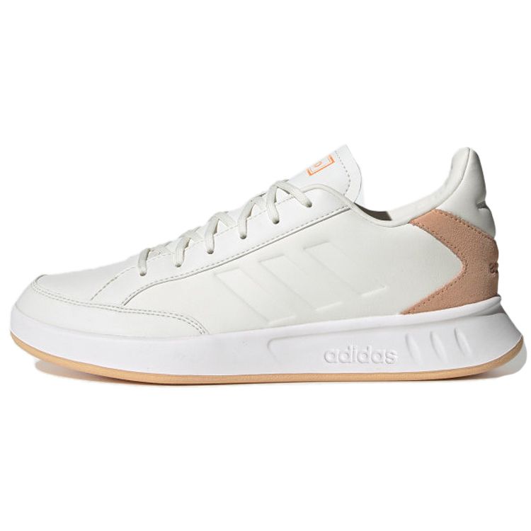 

Adidas Нео Синтетическая Кожа Нескользящие Износостойкие Дышащие Низкие Теннисные Кроссовки Женские Кроссовки Светло-Коричневый Белый EE9866 38