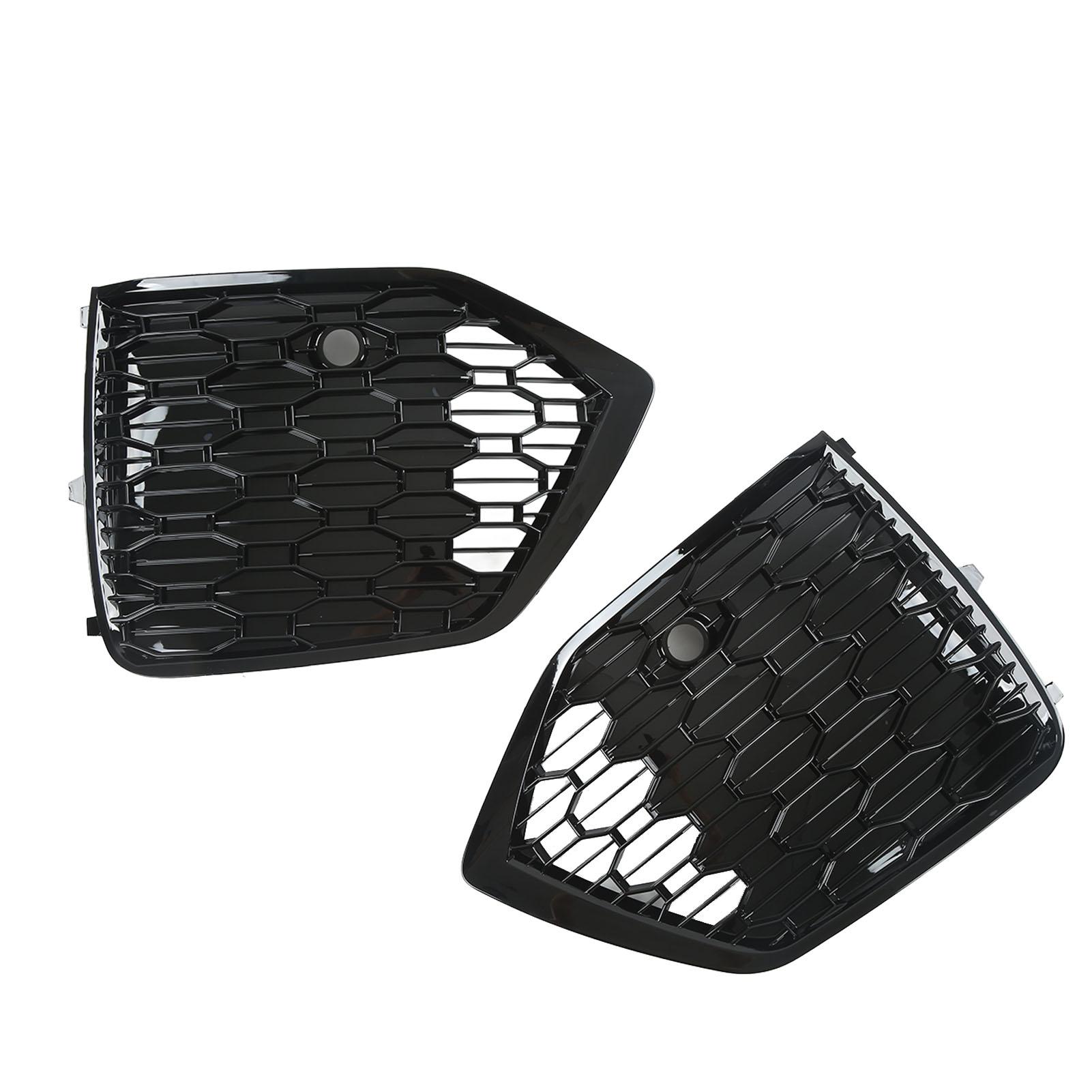 

2 шт. Крышка решетки противотуманной фары для стиля RSQ8 Глянцевый черный для Q5 80A Рестайлинг 2021 и