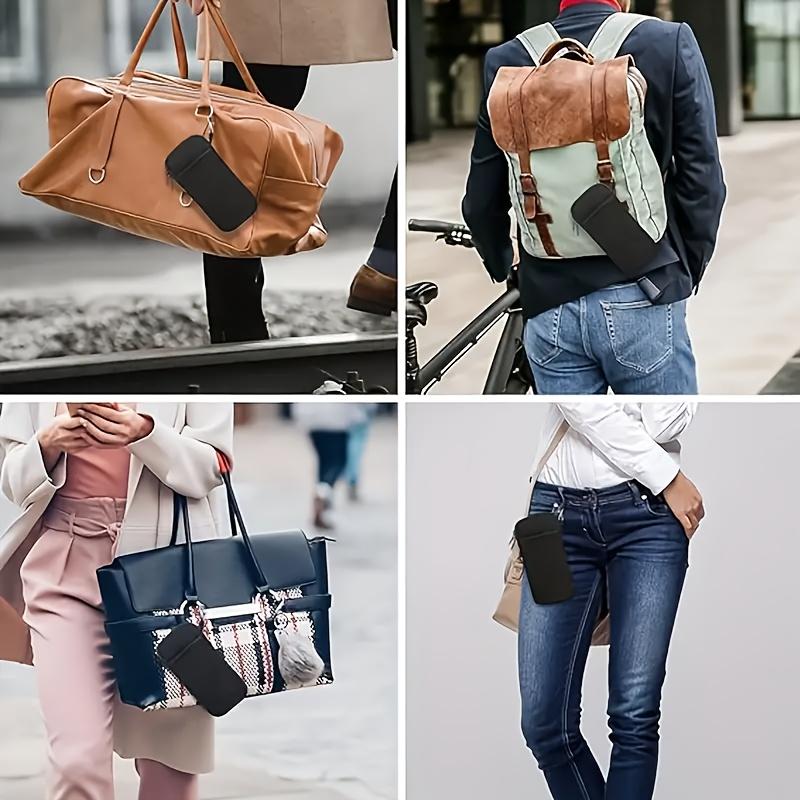 1pc Portable Glasses Protective Case, Glasses Bag Portable Mobile Phone Storage Bag Diving Coin Purse Double Pocket Storage Bag Storage Bag