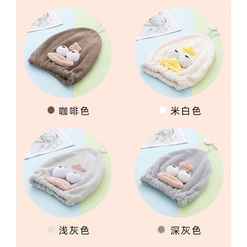 Kids Microfiber Hair Drying Hat Girls - Soft Coral Fleece Towel Cap Quick Dry Absorbent Hooded Wrap Bath Time
