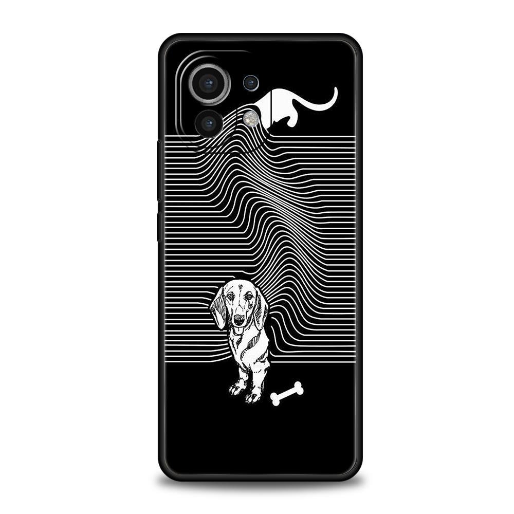 

Чохол для телефону Такса Собака-сосиска для Xiaomi Poco F6 F5 F4 F3 X6 X5 X4 X3 NFC M5 M4 M3 C51 C50 C55 GT 5G М який TPU Чохол Capas Сумка Poco X5
