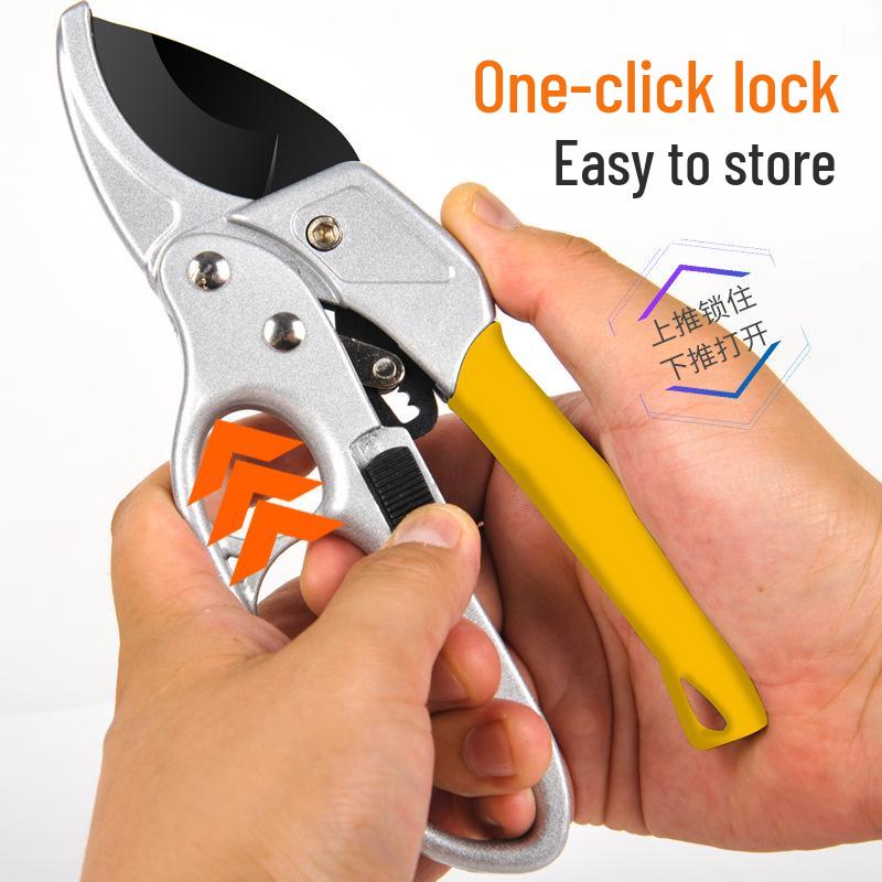 Garden Pruning Shears with Hand Guard - Ideal for Branches, Flowers, and Fruit Trees