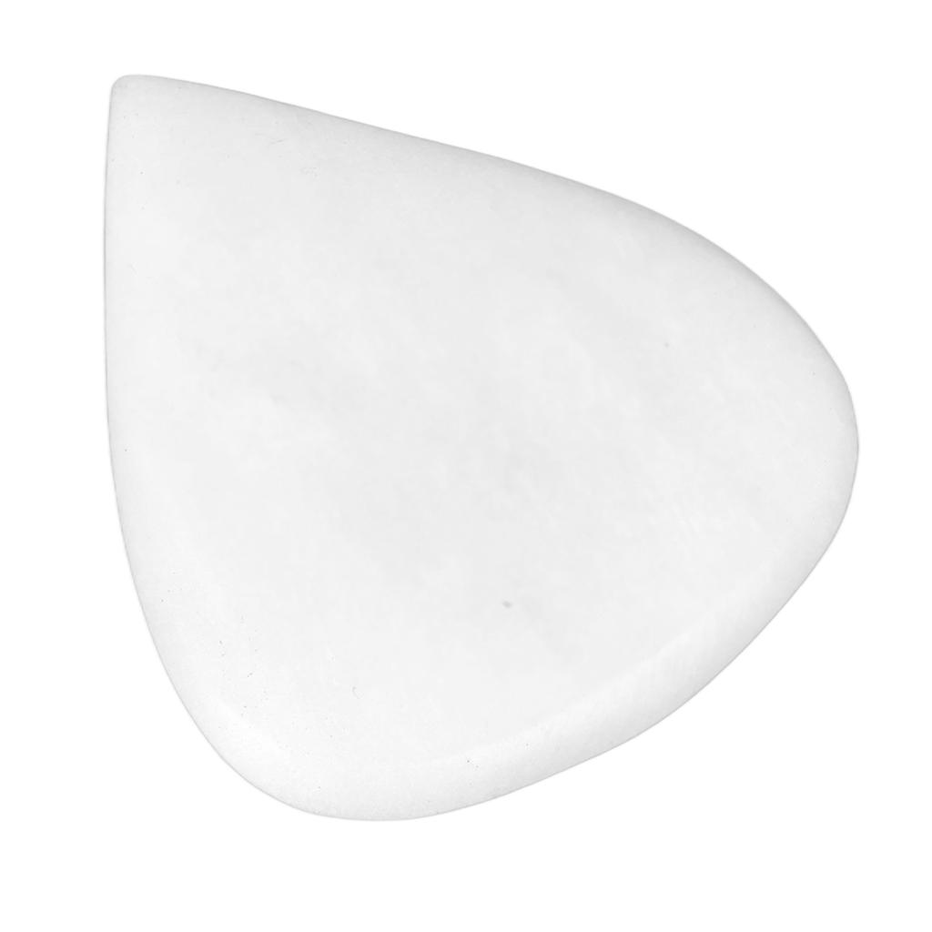 Gitarren-Bass-Plektrum mit konkavem Design Natur-Ochsenknochen Herzform Spielplektrum für Saiteninstrumente Weiß