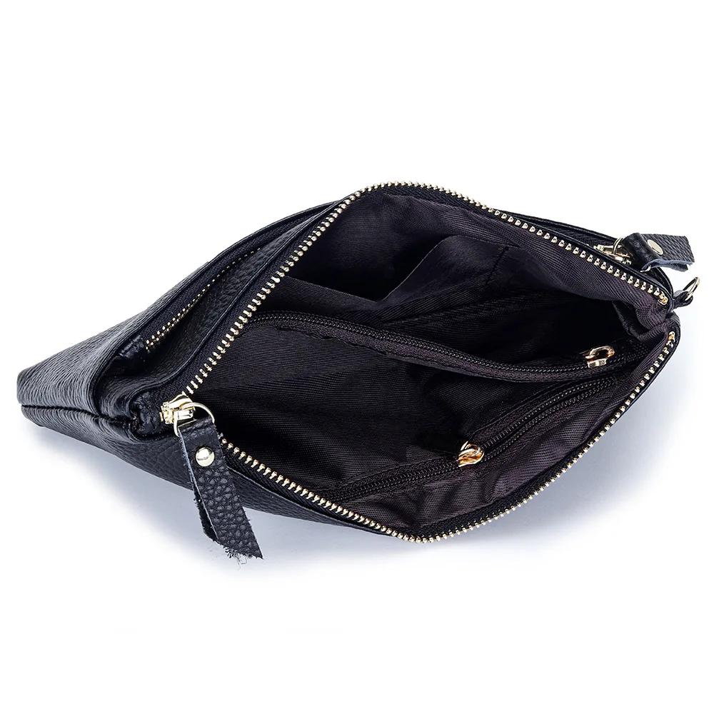 Womens Leather Clutch Bag Portable Storage Bag Casual Purse with Zipper Wristlet Wallets for Women Large Capacity Cell Phone Bag