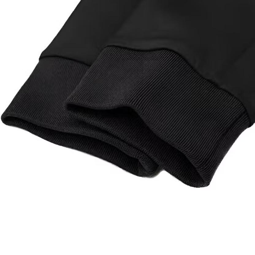 Under Armour Solid Color Logo Long Sleeve Hoodie And Knit Cuffed Pants Casual Sports Set Men Sets Black 21600705-001+-23600307-001