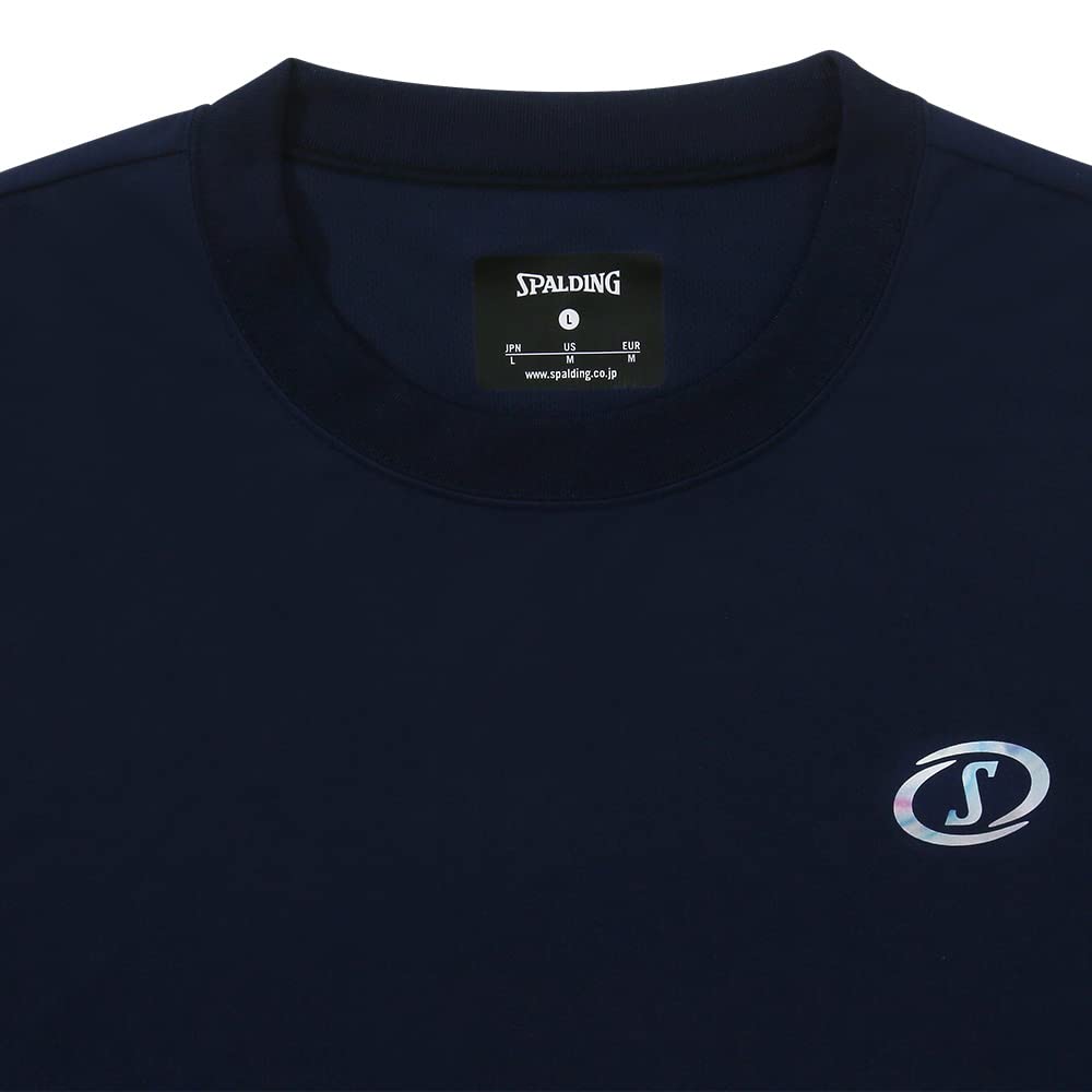 Spalding Basketball Hologram Fast S SMT23201 Navy M Size T-Shirt