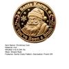Christmas Santa Claus Coin Santa Knows You've Been A Bitch Coin Metal Carving Collectible Coin Decoration Round Keepsake Badge Gag Gift