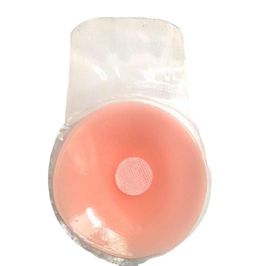 Silikonlatex anti-duns punkt andningsbar osynlig bröstklistermärke kvinnlig kaninöra lyft latexklistermärke övre stöd bröstvårta klistermärke 6,5 cm