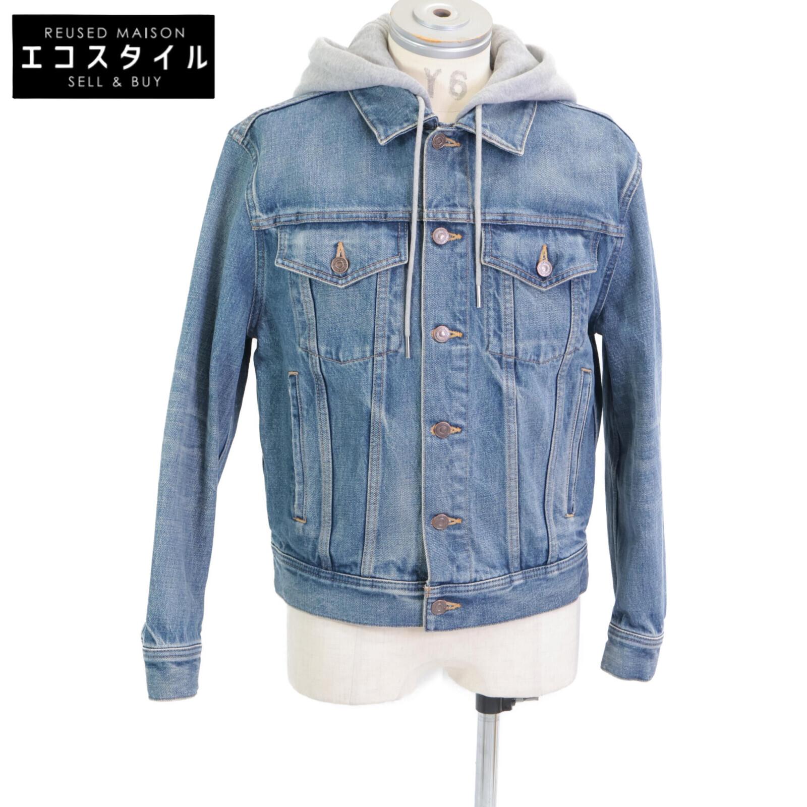 

CELINE Domestically authorized 2Q472930F Union Wash Trucker Jacket Denim Jacket XS blueUsed
